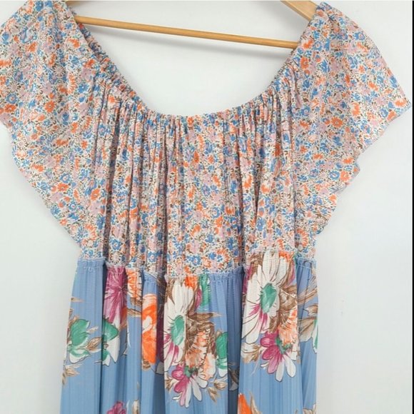 Vintage Gordon L Clarke Floral Tier Maxi Dress - Picture 5 of 8